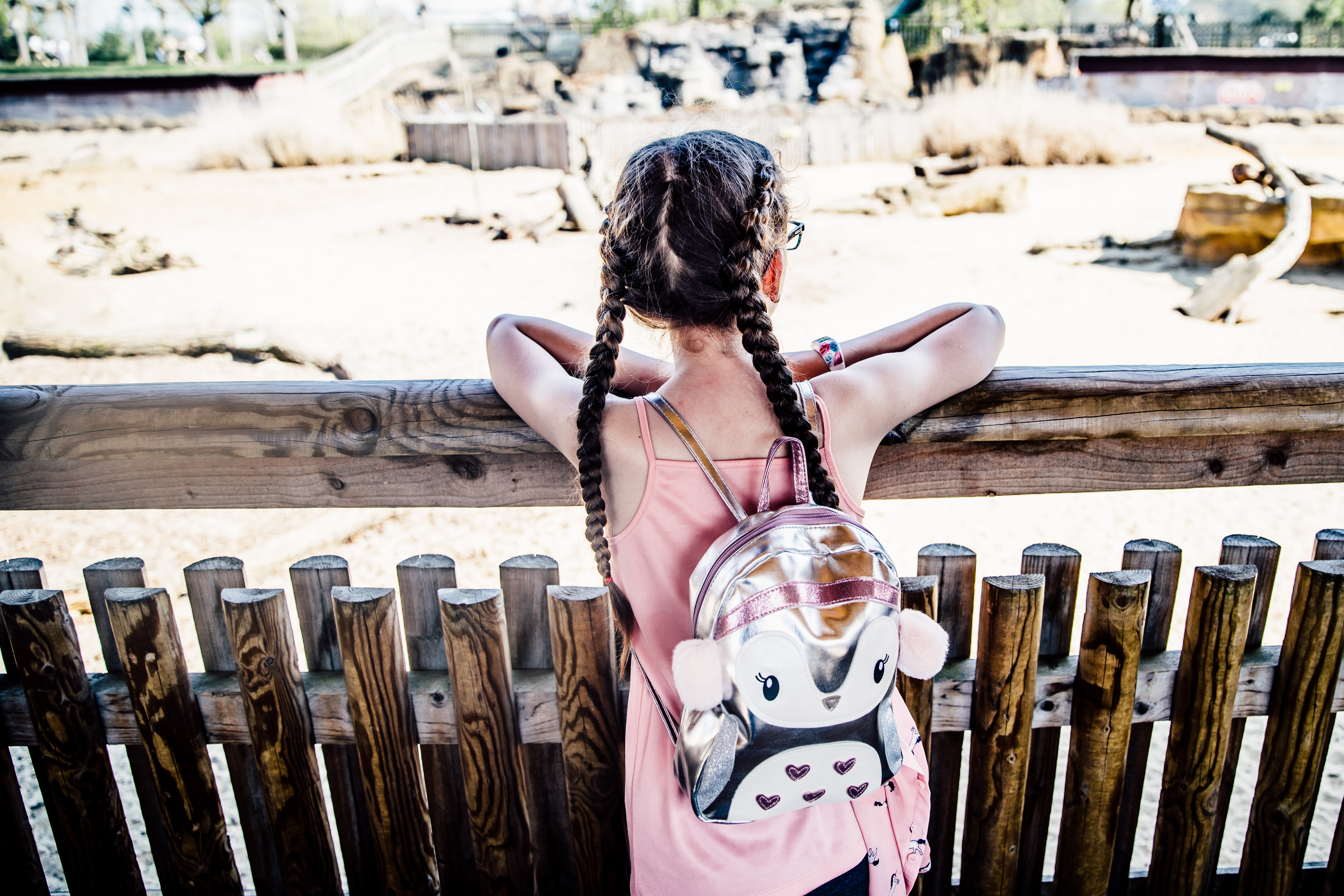 Image of child at desert springs at woburn safari park