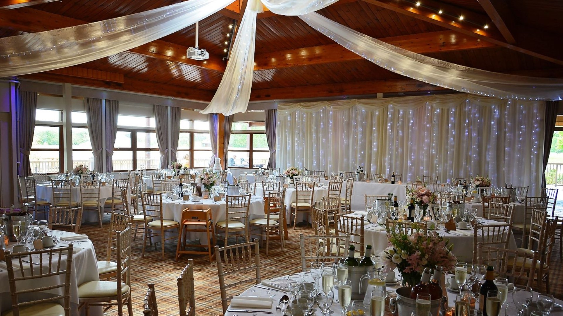 Image of wedding breakfast set up 1 web res