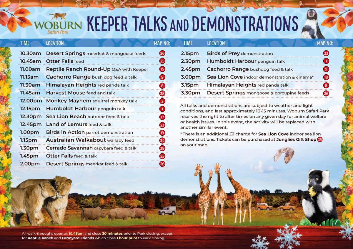 Image of winter desktop timetable 2025